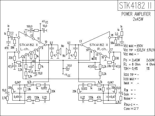 STK4182-2功放电路