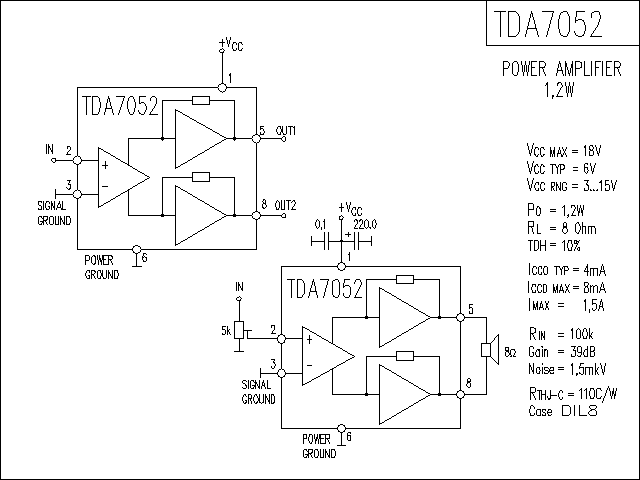 TDA7052功放电路