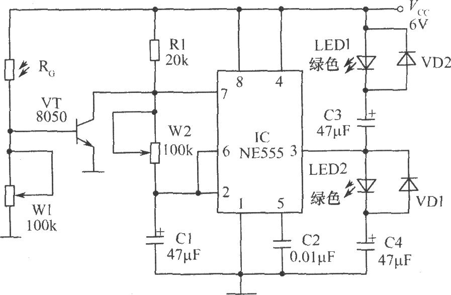 电子萤火虫电路
