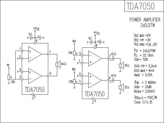 TDA7050功放电路