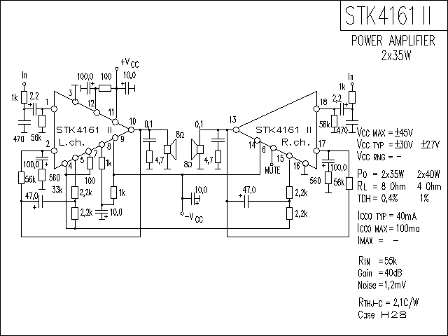 STK4161-2功放电路