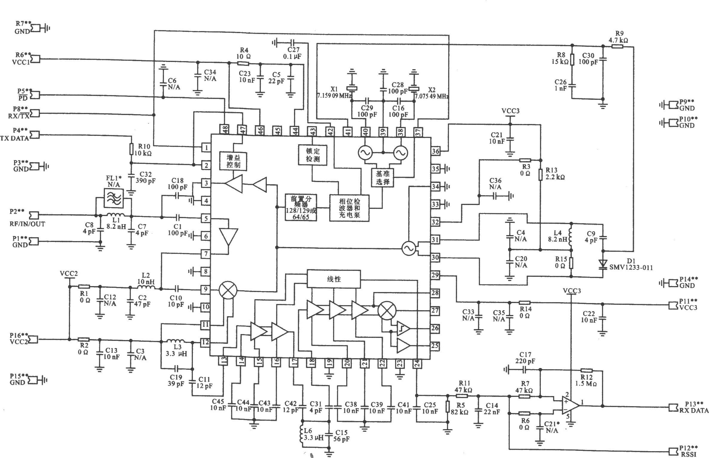 RD0300 00K 915 MHz收发器