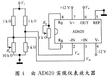 由AD620实现仪表放大器