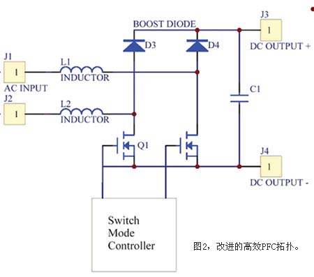 改进的高效PFC拓扑
