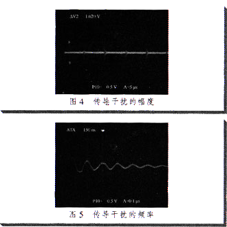 传导干扰的幅度和频率