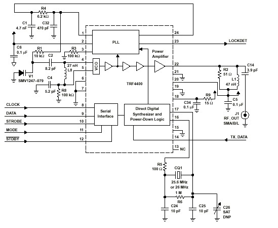trf4400射频部分的电路