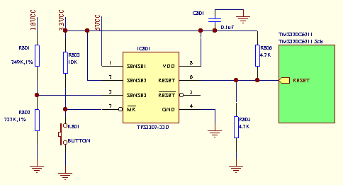 TPS3307电源监控电路
