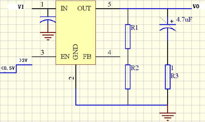 TPS76301的应用电路