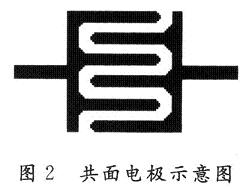 共面电极示意图