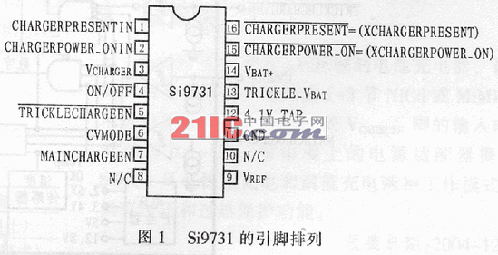 μP控制的Si9731型电池充电器的原理及应用