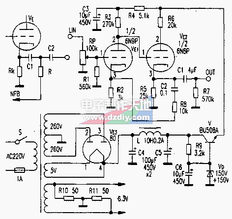 用高μ管制作胆前级放大器