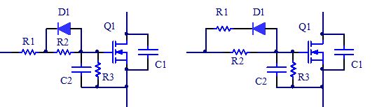 图8:MOSFET两种基本驱动电路结构