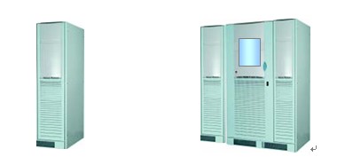 300kVA的高频机型UPS和工频机型UPS的外形 