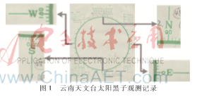 大偏差下手绘太阳黑子图像的归一化