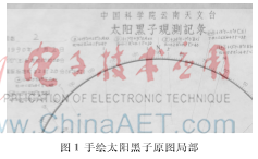 基于SVM手绘太阳黑子图像背景提取方法