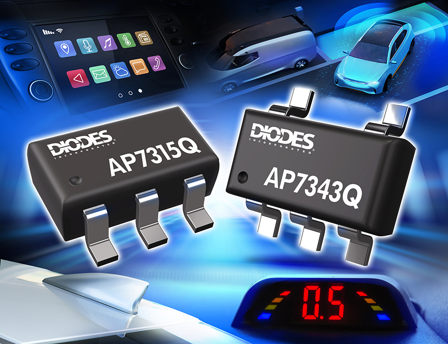 Diodes Incorporated 符合汽车规格之线性稳压器可提供高 PSRR 及低静态电流