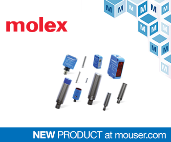 贸泽备货Molex Contrinex工业4.0感应和光电传感器