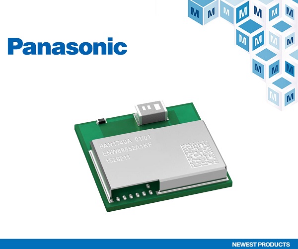 Panasonic PAN1740A BLE模块在贸泽开售 支持语音指令和动作识别