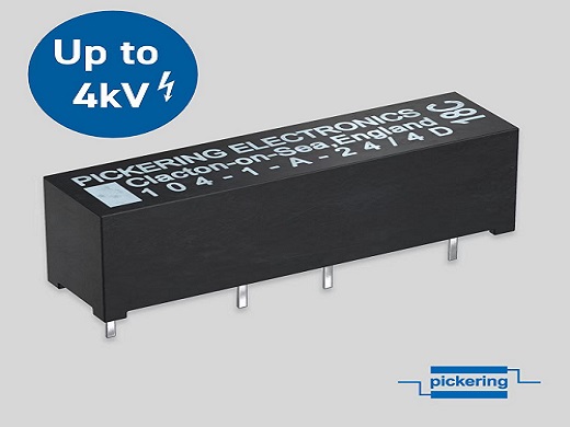 Pickering Electronics 提升104 系列高压舌簧继电器的截止电压规范