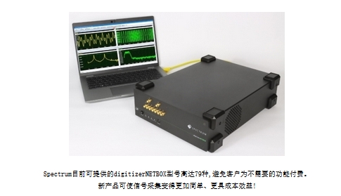 Spectrum推出可由以太网控制的超高速GHz数字化仪